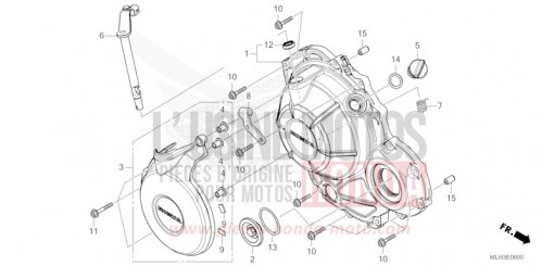 RIGHT CRANKCASE COVER CMX500A2S de 2025